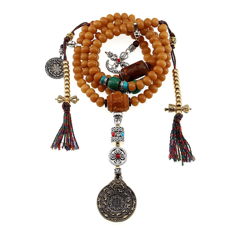 108 Mala Beads Bodhi Seed Bagua Vajra Tibetan Bracelet Secondary image