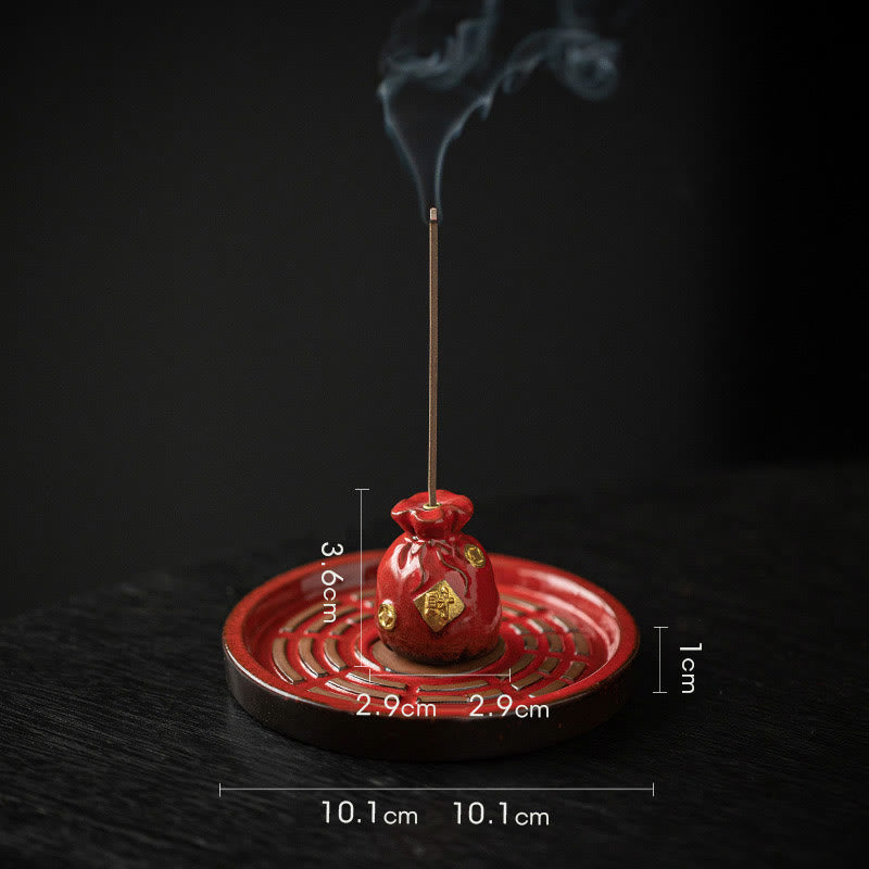 Treasure Bowl Bagua Ceramic Incense Burner