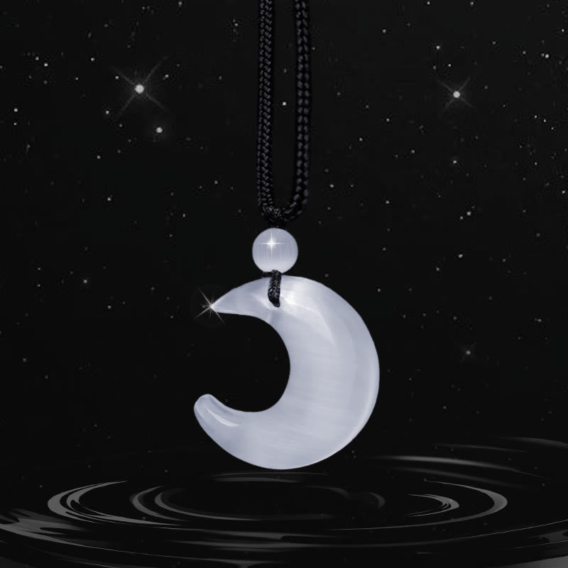 Silver Sheen Obsidian Yin Yang Pendant - Front view worn on model, couple necklace