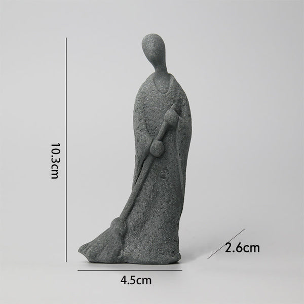 Meditation Buddha Monk Serenity Home Decoration – Mindful monk statue with balanced posture, peaceful shelf centerpiece