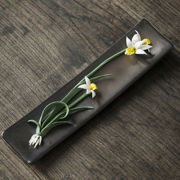 Ceramic Lotus Incense Burner