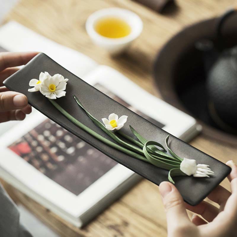 Ceramic Lotus Incense Burner | Serenity & Balance