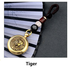 Lucky Brass Zodiac Keychain – TIGER, image 3, lucky charm