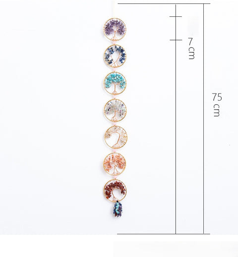 7 Árbol de la Vida Cristal Árbol del Dinero Decoración Colgante Imagen secundaria del producto
