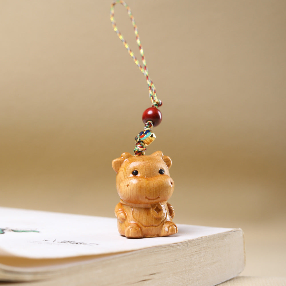 Cliff Cypress Zodiac Keychain | Luck & Spiritual Protection Secondary image