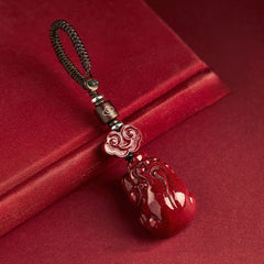 Cinnabar Piyao Talisman Keychain – B, image 2, lucky charm