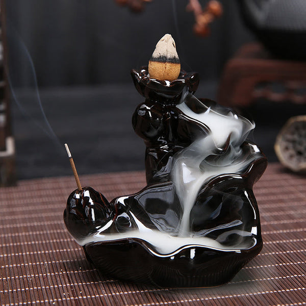 Ceramic Waterfall Backflow Incense Burner