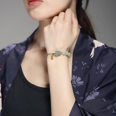 Natural Hetian Jade PiXiu Fu Character Bracelet, image 4, healing bracelet