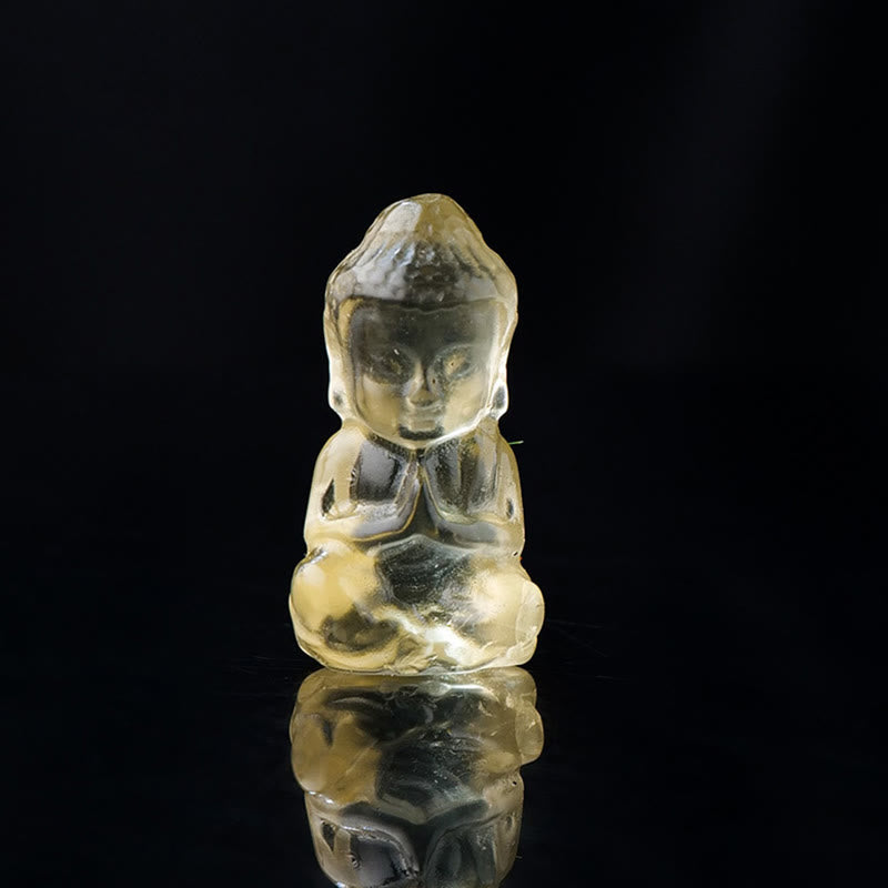 Crystal Buddha Necklace Amethyst Citrine Healing Pendant Spiritual Decoration – raw amethyst cluster, natural statement piece