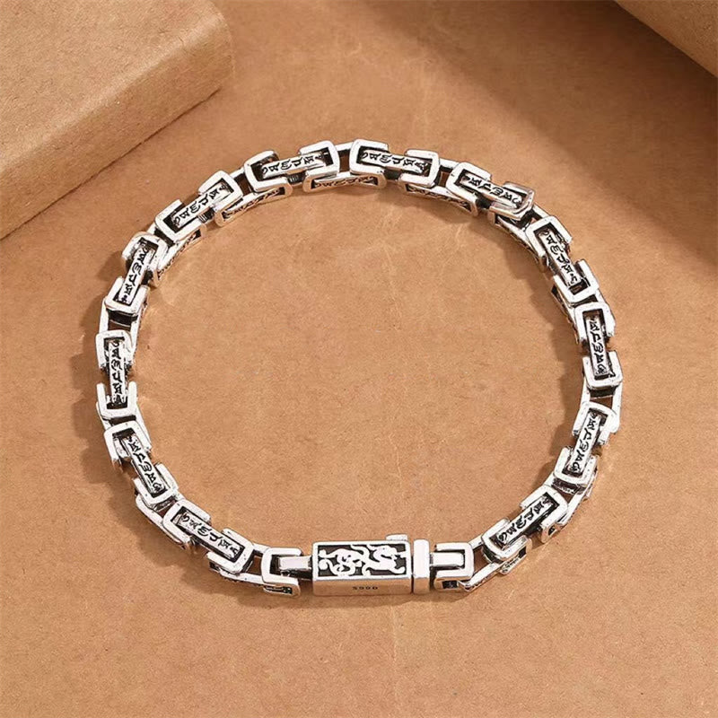 Dragon Mantra Copper Link Bracelet Secondary image