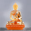 Buddha Liuli Art Piece – handmade glass serenity statue, translucent crystal home decor