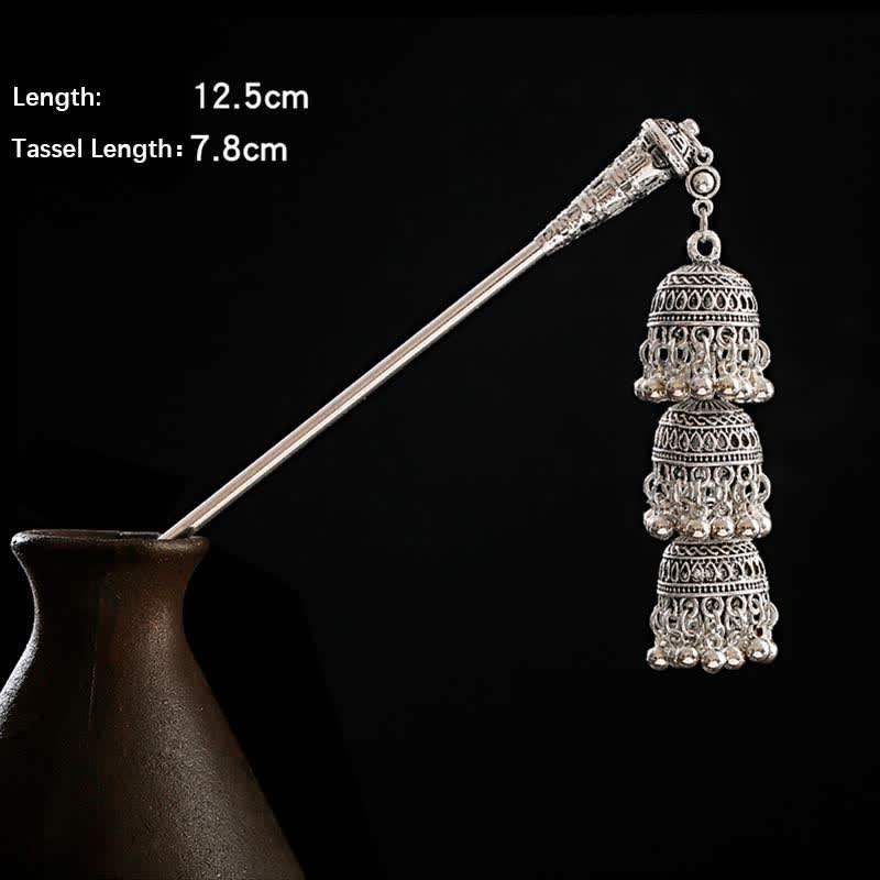Bells variant size detail, 12.5cm length with 7.8cm tassel