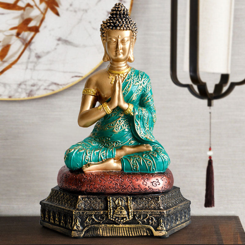 Buddha Compassion Statue – detailed hand-carved resin finish, spiritual living room accent