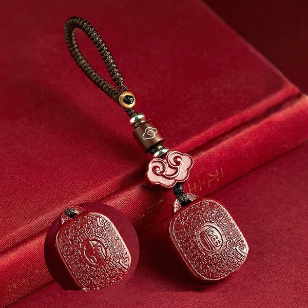 Cinnabar Piyao Talisman Keychain – C, image 3, lucky charm