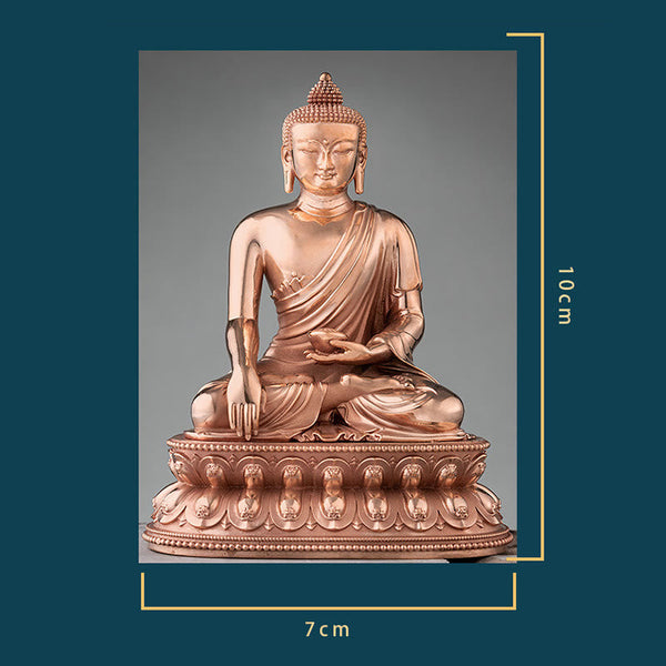 Shakyamuni Copper Statue – in gift box with satin lining and protection foam, secure statue packaging