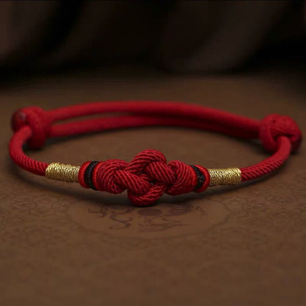 Red String Jade Fortune Knot Braided Couple Bracelet, image 15, healing bracelet