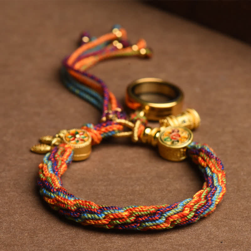 Om Mani Padme Hum Dreamcatcher Reincarnation Bracelet, image 6, healing bracelet