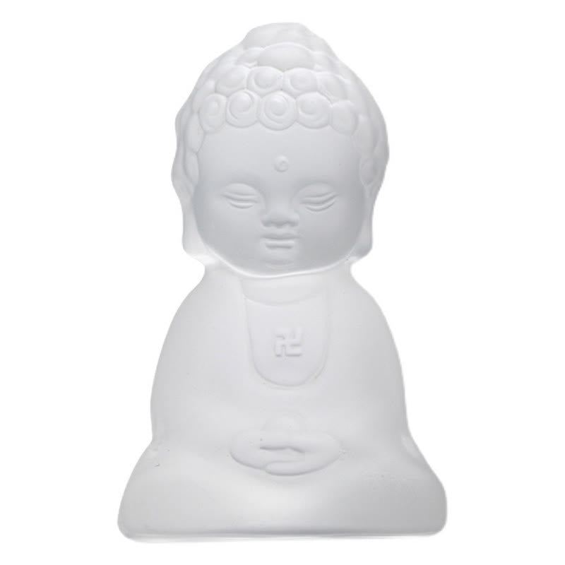 Mini Tathagata Buddha Liuli Serenity Desk Decoration – Premium liuli clarity, high end spiritual gift