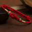 Red String Jade Fortune Knot Braided Couple Bracelet – Red String&Jade(Wrist Circumference 14-22cm), image 1, healing brac...