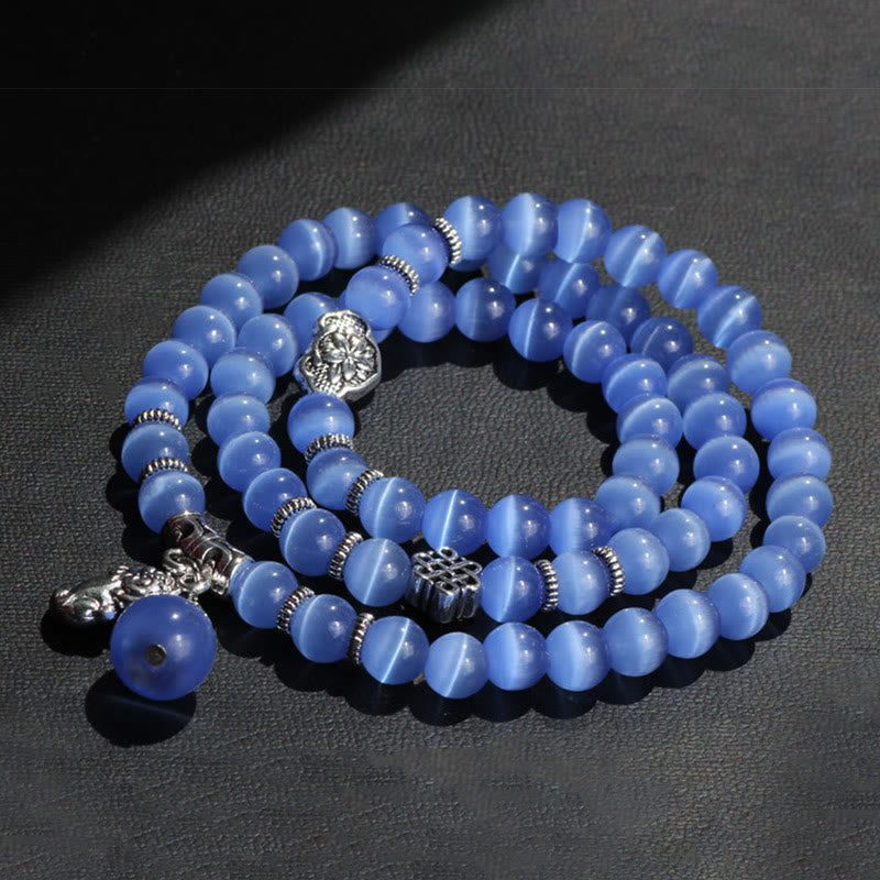 Cat Eye PiXiu Triple Wrap Bracelet, image 22, healing bracelet