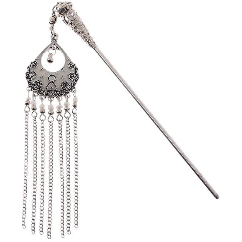 Water Drop teardrop filigree flat lay on white background