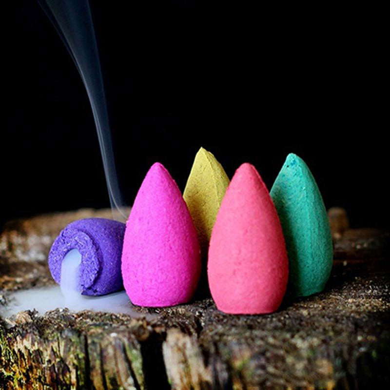 Tibetan Lotus Incense Burner – Single backflow cone producing downward smoke, backflow incense