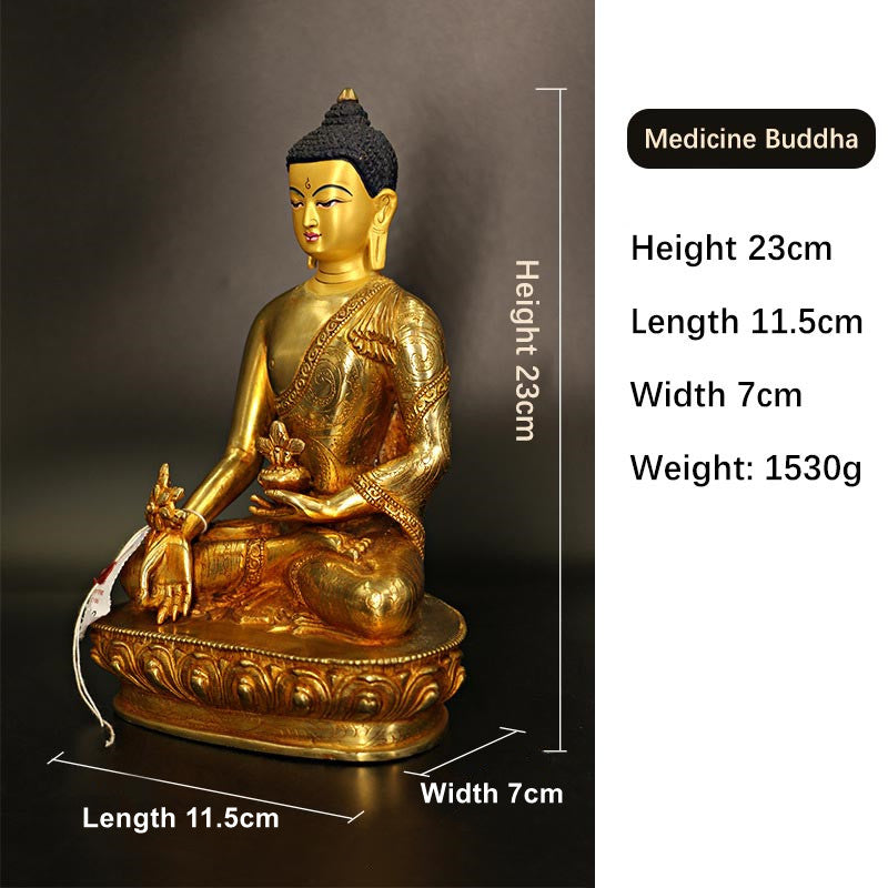 Shakyamuni Medicine Buddha Statue – full stature compassion deity display, shakyamuni buddha home shrine