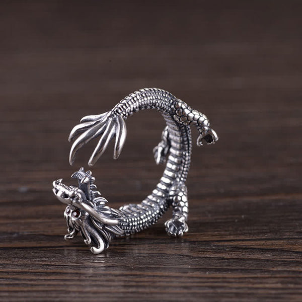 925 Sterling Silver Dragon Ring