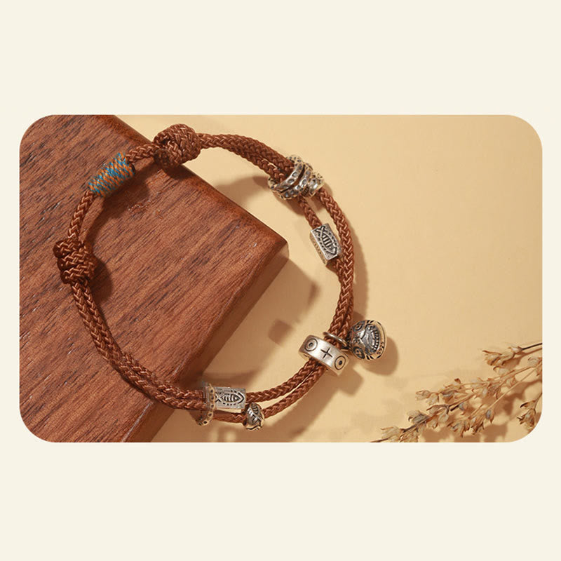 Silver Gold Koi Pixiu Bracelet - koi fish charm side view, detailed fin carving