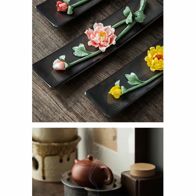 Ceramic Lotus Incense Burner | Serenity & Balance