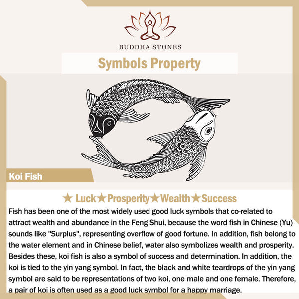 Cinnabar PiXiu Lotus Koi Fish Blessing Braid Bracelet – koi fish symbol meaning card, luck prosperity wealth success feng shui pair fish