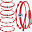4Pcs Evil Eye Red String – Multi-view red string bracelets with nazar charms and macrame knots