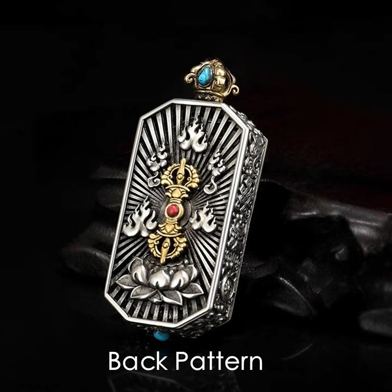Dorje Vajra Om Mani Padme Hum Rope Necklace Pendant Secondary image