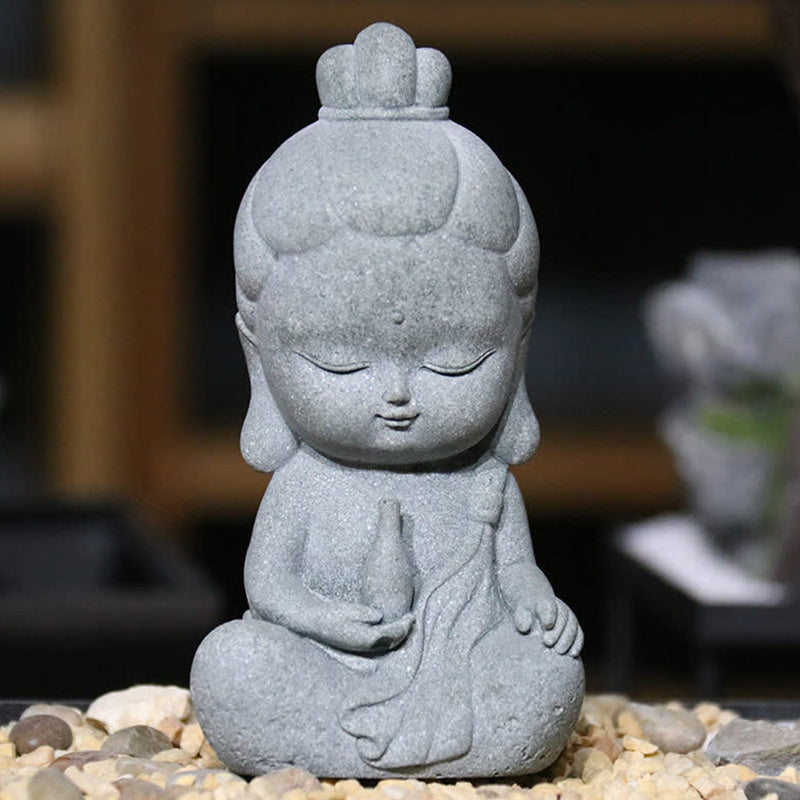 Meditation Buddha Statue Compassion Home Decoration – tranquil smile bust, holistic home blessing