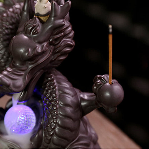 Dragon Claw Holding Incense – Stick near purple LED orb, powerful