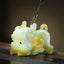 Color Changing PiXiu Tea Pet – Hot water poured over green-yellow resin PiXiu figure