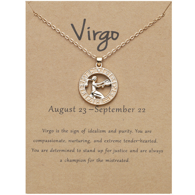 3D Zodiac Constellation Pendant Necklace – view 60, group shot, amulet necklace