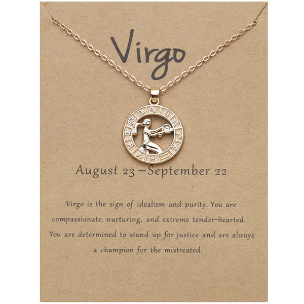 3D Zodiac Constellation Pendant Necklace – view 60, group shot, amulet necklace
