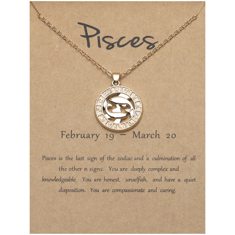 3D Zodiac Constellation Pendant Necklace – view 54, close-up, amulet necklace