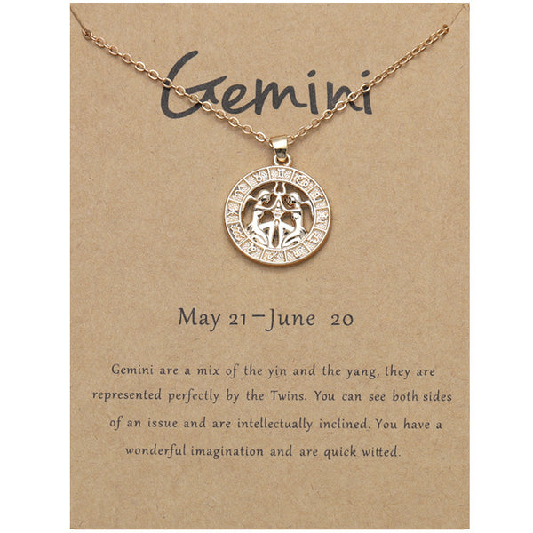 3D Zodiac Constellation Pendant Necklace – view 57, lifestyle view, amulet necklace