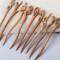Cute Tassel Wooden Hair Stick – option1641, image 3