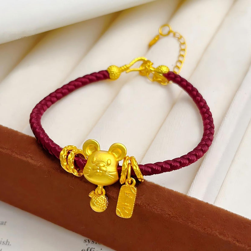 Zodiac Ben Ming Nian Red String Bracelet | Peace, Joy & Luck Zweitbild