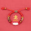 Kids Zodiac Bracelet – dragon zodiac bracelet, golden zodiac symbol on red cinnabar, ben ming nian