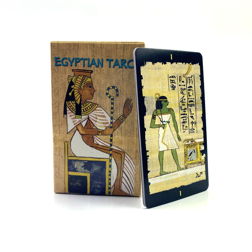 Trendy Tarot Deck – Several tarot cards laid flat showing different face designs, collectible card set