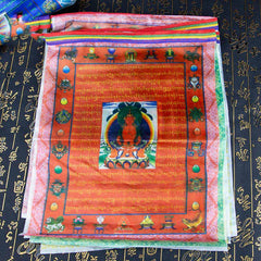 Tibetan Prayer Flag 5 Colors Windhorse Outdoor – Sacred Tibetan mantras printed on durable polyester, outdoor spiritual
