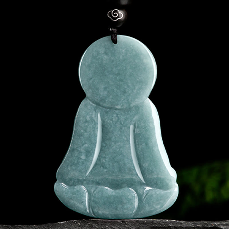 999 Fine Silver Buddha – intricate lotus base detail, protection charm