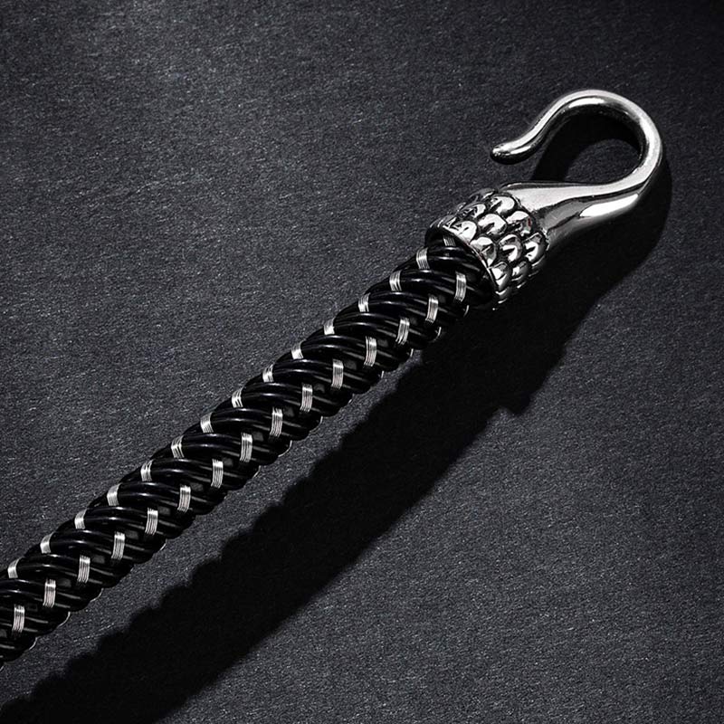 Dragon Protection Bracelet - Detailed dragon head with wire-wrapped band, Artisan