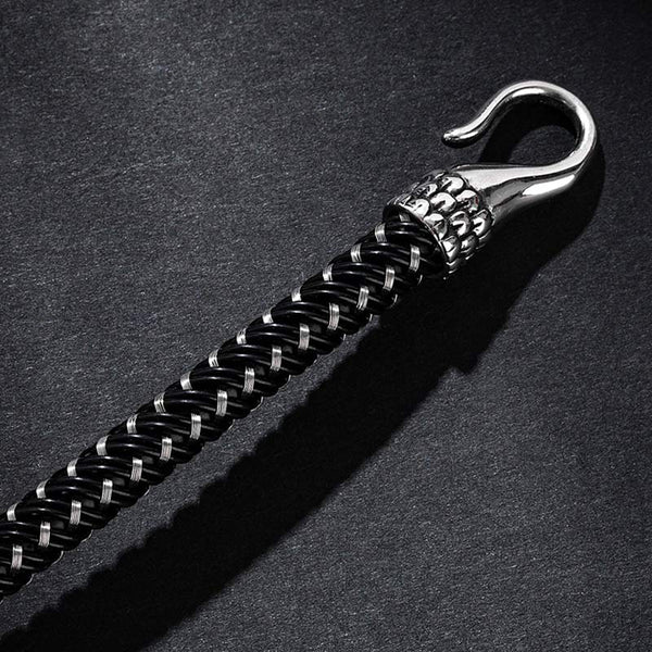 Dragon Protection Bracelet - Detailed dragon head with wire-wrapped band, Artisan