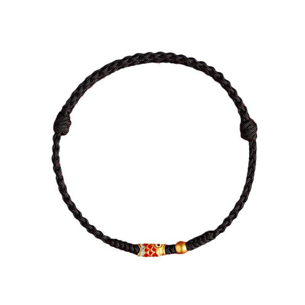 925 Silver Koi Fish Braided Rope Bracelet, image 8, healing bracelet