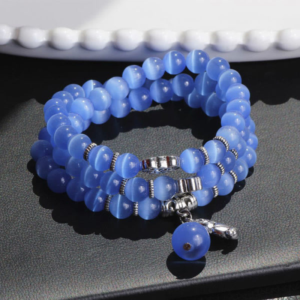 Cat Eye PiXiu Triple Wrap Bracelet, image 18, healing bracelet